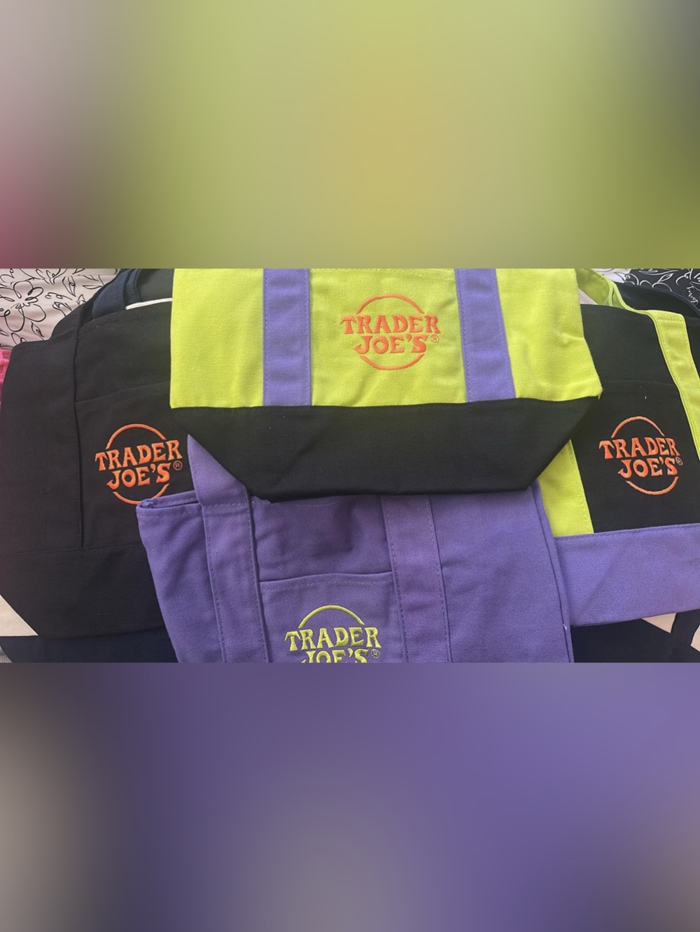 Trader joe’s halloween tote bag